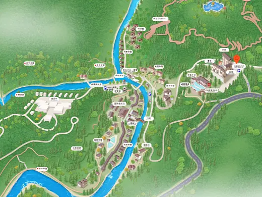 湄潭结合景区手绘地图智慧导览和720全景技术，可以让景区更加“动”起来，为游客提供更加身临其境的导览体验。